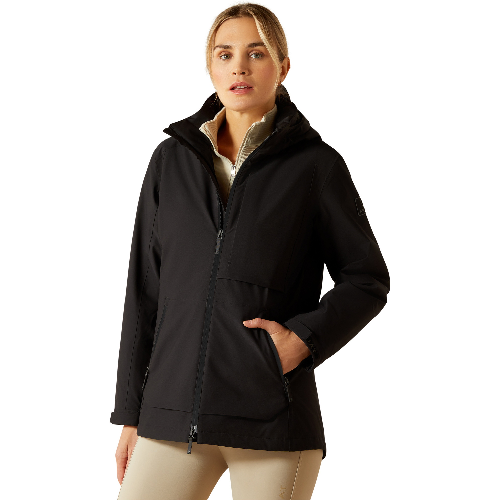 2025 Ariat Womens Outer Banks Waterproof Jacket 10062479 - Black